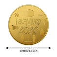 thumbnail image 5 of Sobreviví 2020 Moneda conmemorativa Recuerdos del pasado Regalo Recuerdo especial 5 piezas Afortunado Sencillez, 5 of 5