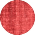 thumbnail image 1 of Ahgly Company Indoor Round Abstract Red Modern Area Rugs, 8' Round, 1 of 4