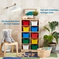 thumbnail image 4 of ECR4Kids Scoop Front Multipurpose Storage Bins, Cubby Compatible, 25-Piece - Assorted, 4 of 6