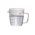thumbnail image 1 of Taza De Agua De 500 Ml Taza Medidora De Vidrio Resistente Al Calor De Vidrio De Salida De Agua En Forma De V Taza De Escala Transparente Con Cubierta De Vidrio Para Agua Leche Té Café Cateissary HA013935-00, 1 of 5