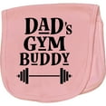 thumbnail image 2 of Inktastic Dad's Gym Buddy Childs Workout Baby Burp Cloth, 2 of 3