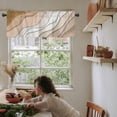 thumbnail image 6 of Brown Ombre Valance Curtain for Kithchen Windows Brown and White Gradient Modern Abstract Geometric Valance Tier Curtain Rod Pocket Valances for Bedroom/Living Room/Bathroom, 1 Panel, 54 x 18 Inch, 6 of 6