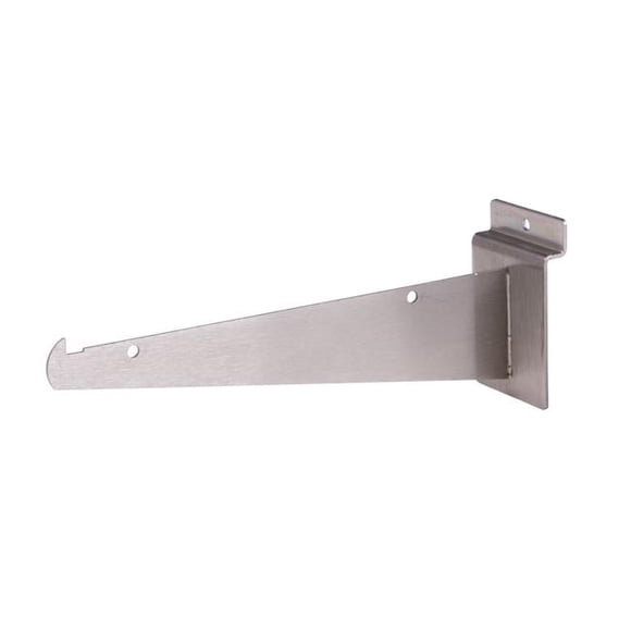 Econoco BQSW8KBSN Support d'Étagère 8 Po pour Paroi à Lattes, Nickel Satiné