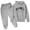 X3Grey, variant on lnmuld Two-Piece Boys Casual Autumn Winter Outfit Set Letter Print Hooded Pullover Top and Pants Playwear Size:9-10 Years