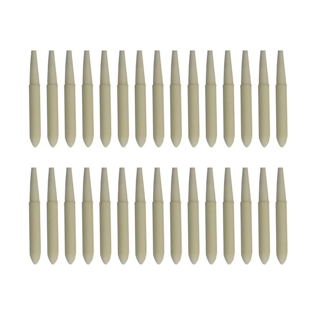 Wisewang 30x Refillable Pen Double Head Fine Replacement Tool DIY Pen board Nib White 34.5x4x2MM