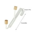 thumbnail image 2 of Youkk Wall Mounted Storage Solution Multi Hook Iron Door Back Hook Hanging Hooks Etc white Two beads (4.5), 2 of 6
