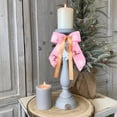 thumbnail image 4 of sruoe Christmas Tree Bow Decoration, Christmas Tree Topper, Velvet Bows for Christmas Tree, Gift Packag Bow Ribbon, Lightweight Hanging Christmas Bows for Home Front Door Party Decor, Pink, 4 of 6