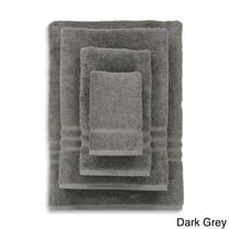 Authentic Hotel and Spa Omni Turkish Cotton 4-piece Terry Bath Towel Set Dark Grey