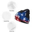 thumbnail image 3 of Hirioo Shark With USA Flag for Men's Knit Cuffed Beanie for Outdoor Activities Unisex, 3 of 6