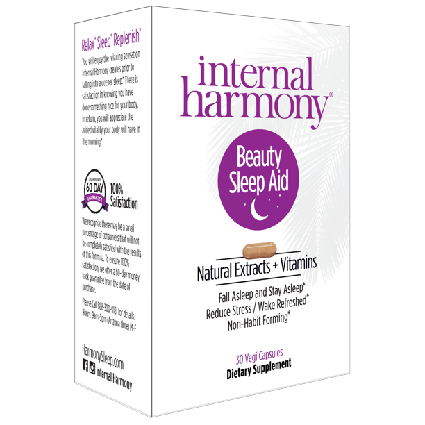 Internal Harmony Beauty Sleep Aid Supplement for Women with Vitamin D3
