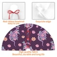 thumbnail image 4 of Rateoe Snake And Flower Print Christmas Tree Skirt 36" for Xmas Holiday New Year Party Circle Tree Mat Ornaments Decoration, 4 of 7
