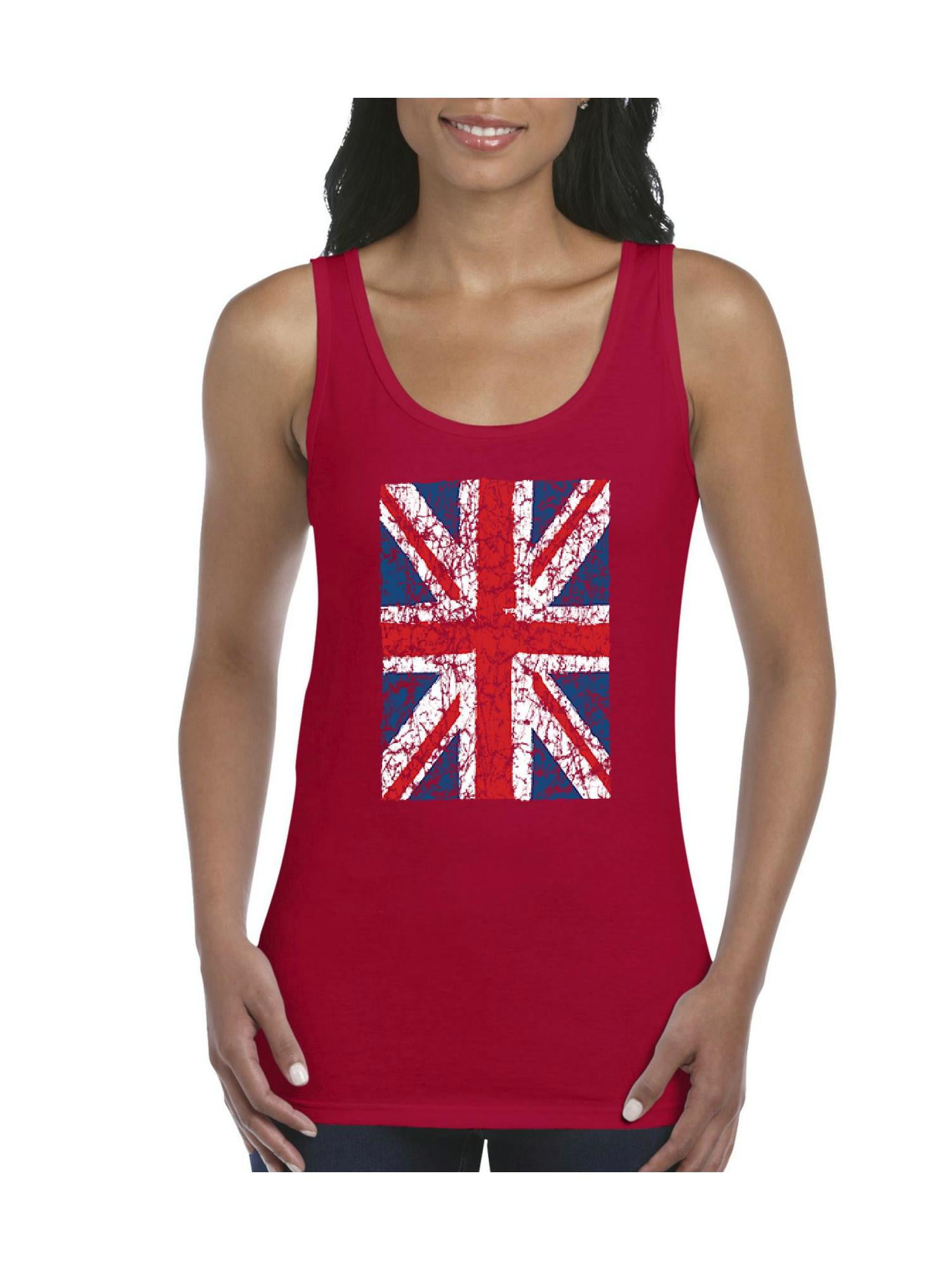 Genbruge dæk Bevidst Womens Union Jack British Flag Tank Top - Walmart.com