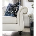 thumbnail image 3 of Furniture of America Luo Glam Fabric Tufted Sofa with Pillow in White, 3 of 7