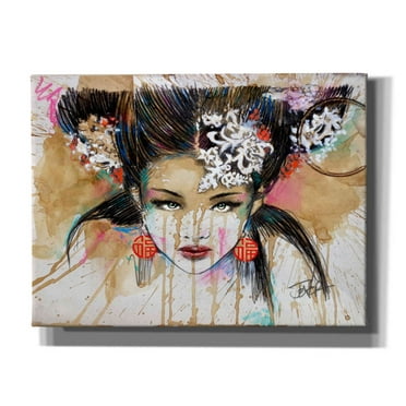 Epic Graffiti 'Lady Luck' by Loui Jover, Canvas Wall Art, 16"x12"