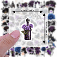 thumbnail image 6 of 35pcs Flower Stickers Black Rose Stickers Skull Stickers Dark Art Stickers for Laptops Suitcases Notebooks, 6 of 9