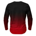thumbnail image 4 of Men Tee Shirts Sale Lightweight Long Sleeve Shirt Men Red Zip up Tee Shirt Men Mens Lightweight V Neck Sweatshirt Loose Fit Pullover Men, 4 of 4