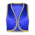 thumbnail image 3 of renvena Kids Boys Fairytale Cosplay Dress Up Golden Braided Vest with Elastic Waistband Pants for Theme Party Blue 14, 3 of 7