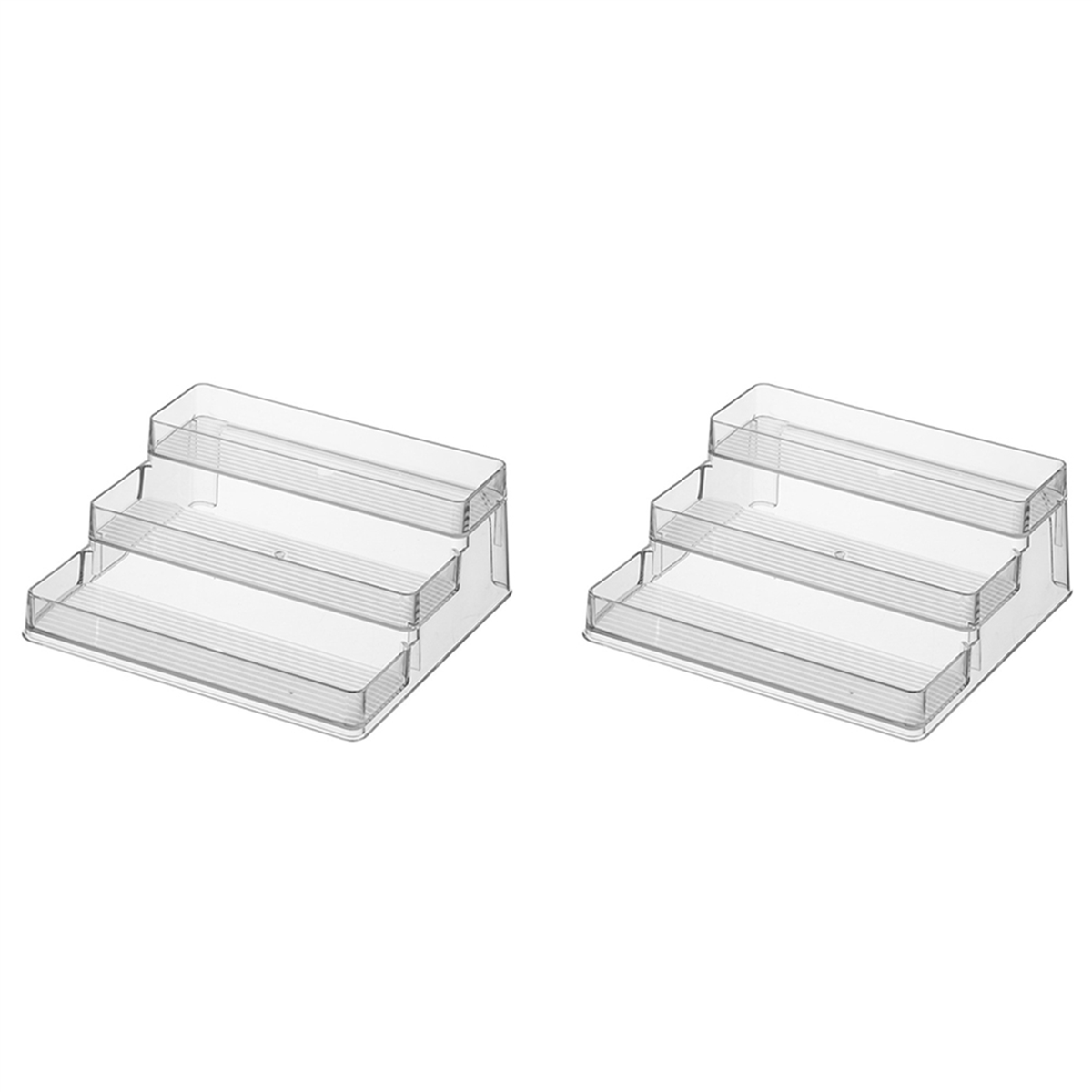2X Spice Rack Kitchen Pantry Step Shelf Organizer, Spice and