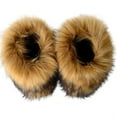 thumbnail image 4 of Women Faux Fur Boot Furry Fluffy Snow Boot Short Boots Warm Comfortable Outdoor Flat Shoes, 4 of 5