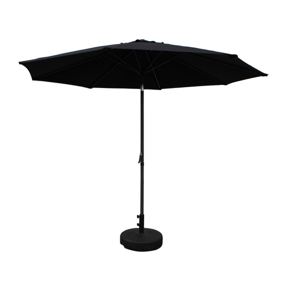 Sombrilla de patio International Caravan St. Kitts, 3 m, negra