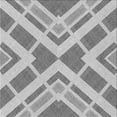 thumbnail image 1 of Ahgly Company Indoor Square Patterned Platinum Silver Gray Area Rugs, 8' Square, 1 of 6