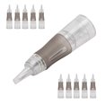 thumbnail image 4 of 10 Uds. Agujas desechables para tatuaje de cejas, agujas de cartucho de maquillaje semipermanente para Microblading (3F & #8209;0.3), 4 of 14