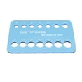 thumbnail image 4 of Medidor de punta de taco de billar de 8,5 mm a 15 mm, acrílico, herramienta de medición práctica y liviana, comprobador de tamaño de punta de taco de Azul claro, 4 of 8