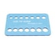 thumbnail image 4 of Medidor de punta de taco de billar, comprobador de tamaño de punta de taco, regalo, accesorio de billar práctico y resistente Azul claro, 4 of 9