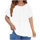 thumbnail image 2 of Fiudx Ofertas de La Semana Camisa Ajustada con Cuello Levantado y Botones de Verano para Mujer, 2 of 6