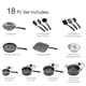 thumbnail image 2 of TRAMONTINA - Bater&iacute;a de Cocina Primaware, Aluminio, Antiadherente, Incluye 18 Piezas, Color Negro Tramontina NA, 2 of 6
