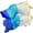 White-Light Blue-Dark Blue, variant on Duslogis 1 Pair Silk Belly Dance Fan, 1.5 Meters Belly Dance Silk Veil Fans Artificial Long Folding Silk Fans for Dancer Art Show Party (White-Light Blue-Dark Blue)