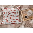 thumbnail image 2 of Koi Fish Fluffy Throw Pillow Cushion Cover, Eastern Japanese Exotic Koi Fish Common Carp Calm Water Garden Graphic Design, Decorative Square Accent Pillow Case, 40" x 40", Orange, by Ambesonne, 2 of 5