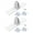 White, variant on Fireplaces Screen Holder Brackets Screen Partition Clamp Fireplaces Accessory