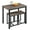 Drift Brown, variant on 3 Piece Dining Table Set - Kitchen Table & Chair Sets for 2 - Compact Table w/ 2 Stools & Space Saving Design for Dining Room Living Room Apartment Pub, Drift Brown