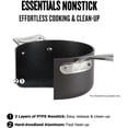 thumbnail image 2 of All-Clad Essentials Hard Anodized Nonstick Fry Pan Set 2 Piece, 8, 10,5 Inch Oven Broiler Safe 500F, Lid Safe 350F Pots and Pans, Cookware Black, 2 of 7