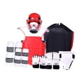 thumbnail image 2 of DYNWAVECA 8 Pieces Taekwondo Sparring Gear Boxing Body Protector Padded Arm Leg Guards Set for Sparring Training, Muay Thai, MMA, Sanda S, 2 of 10