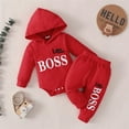 thumbnail image 6 of ATAIKU Newborn Baby Boy Clothes Long Sleeve Hooded Top + Pants Infant Baby Romper Cotton Toddler Outfits, 6 of 8