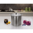 thumbnail image 3 of Mainstays Stainless Steel 21.5 Qt Multi-Use Water Bath Canner Tempered Glass Lid Silver, 3 of 8