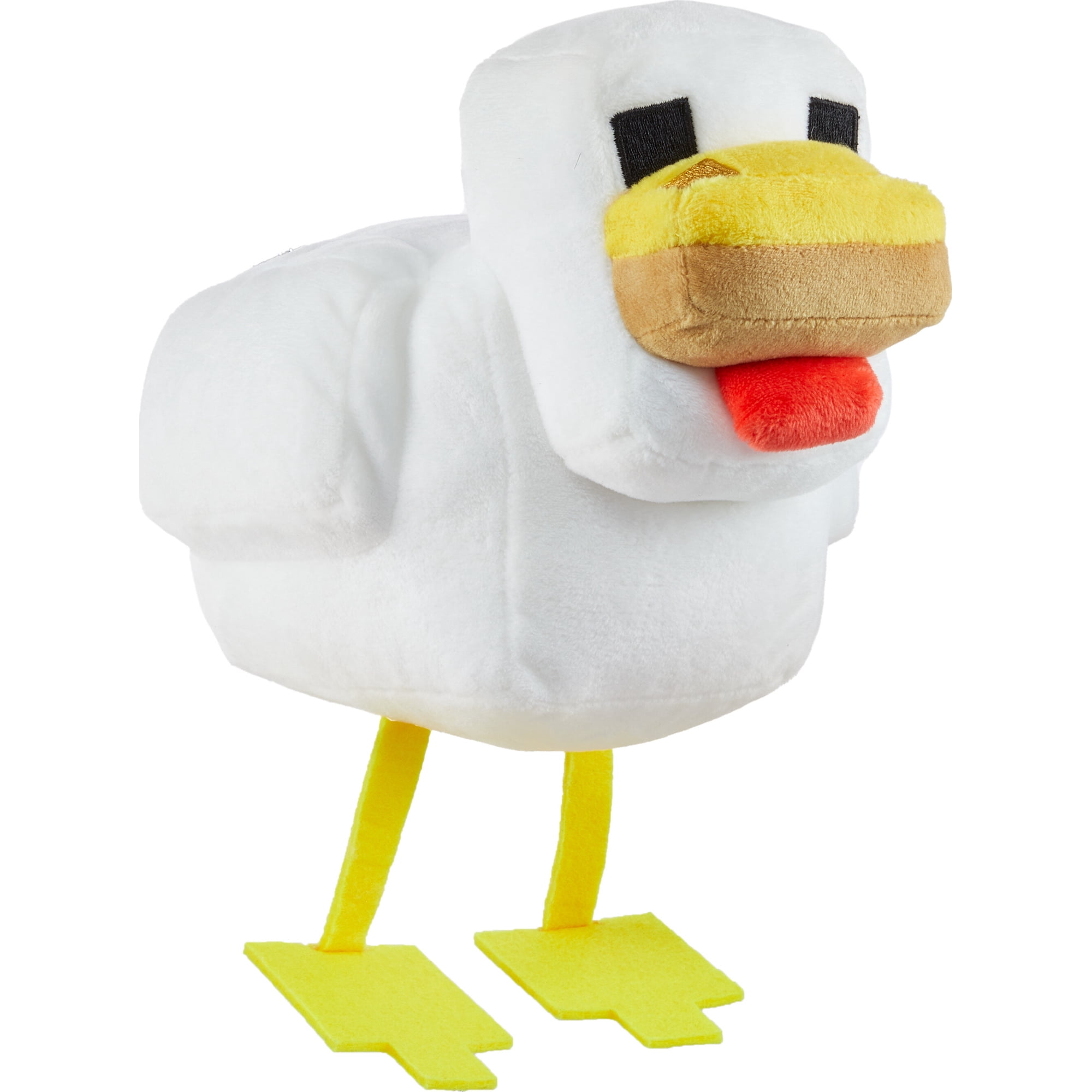 Minecraft Plush Chicken Toy, 8-inch Collectible Soft Doll Inspired by Video Game Character