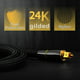 Câble Audio Optique Numérique - [24K Plaqué Or, Ultra-Durable] Câbles Optiques à Câble Optique Mâle à Câble Mâle – image 3 sur 12