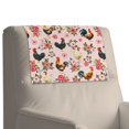 thumbnail image 7 of TSOVTHRID Rooster Chicken Rose Pink Print Non Slip Headrest Cover for Recliner Chair, Lazy Boy Recliner Headrest Cover, Sofa Head Protector for Office Chair 17x27 in, 3 Pieces, 7 of 7