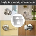 thumbnail image 3 of 2pcs Door Reinforcement Plate Deadbolt Cover Plate Door Lock Repair Plate Door To Prevent Loose Door Lock, Silver, 3 of 5