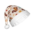 thumbnail image 2 of Salouo Forest Squirrel Nuts for Adult Christmas Hat Xmas Holiday Hat Santa Hat for Women & Men Festive Headwear Accessories Fit for Christmas/ New Year/Holiday/Party,1PC, 2 of 6