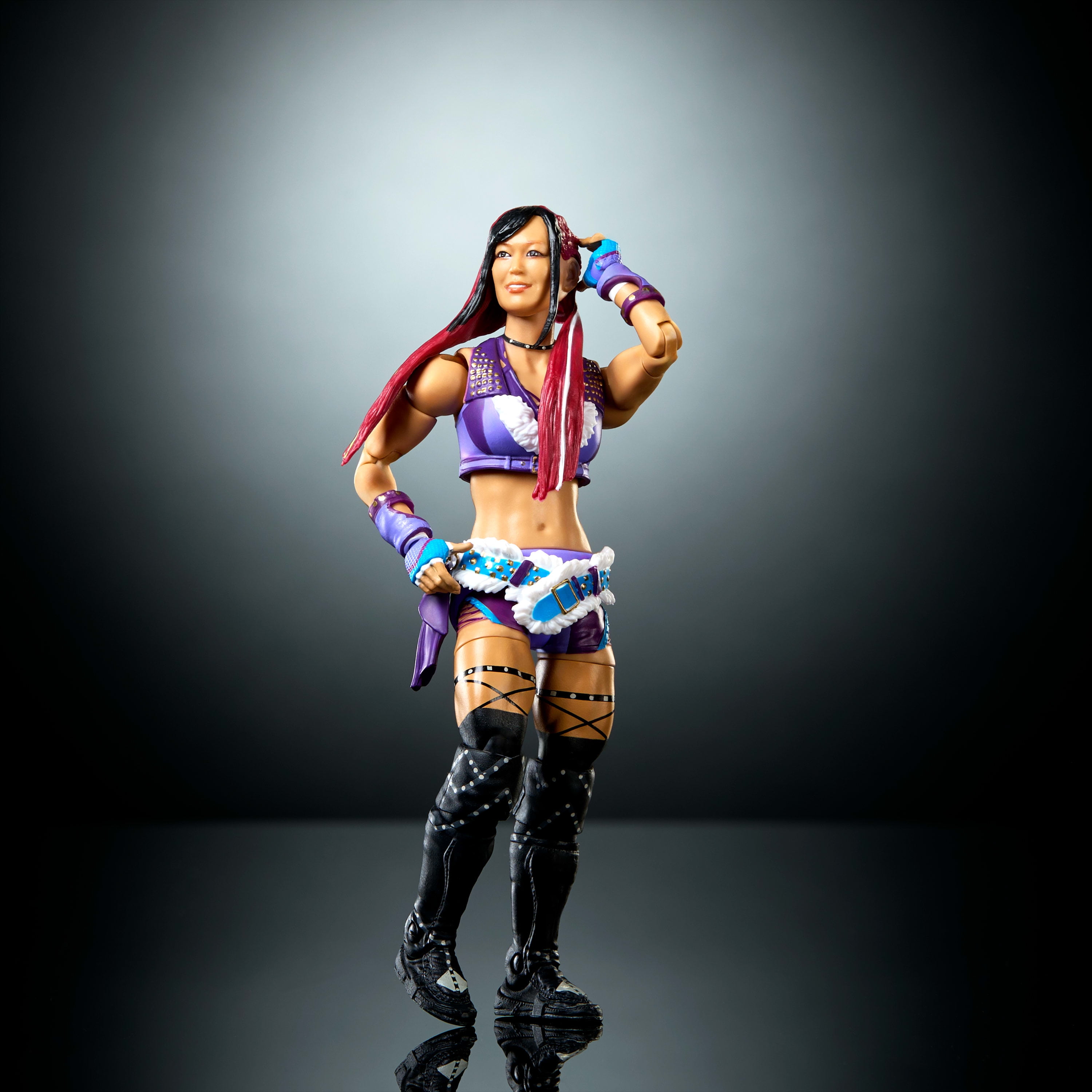 WWE Elite Iyo Sky Action Figure, Series #122 Set, 6-inch Collectible with Articulation & Accessories