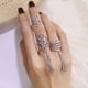 thumbnail image 2 of Sonducket Anillo de apertura para mujer, colgante de borla, joyería de mano de cristal decorativa, elegante decoración de vestir brillante Ropa, zapatos y accesorios Miscelánea Sonducket AP014824-01, 2 of 6