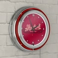 thumbnail image 5 of Leinenkugel's 14 Inch Chrome Double Ring Neon Clock, 5 of 6