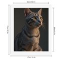 thumbnail image 2 of Paint by Numbers Kit for Adults, Cat Gray Fur Whiskers Yellow Eyes Paint by Numbers, Easy Paint by Numbers Kit for Adults Beginner, DIY Adult Paint by Number Kits on Canvas, Home Decor, 2 of 7