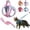 Pink#001, variant on Cat Harness and Leash, 2026 New Adjustable Step-in Pet Harness for Walking for Small Medium Dogs/Cats, Escape-Proof Cat Harness Set(Blue,S(for 8.8-16.5 IB))