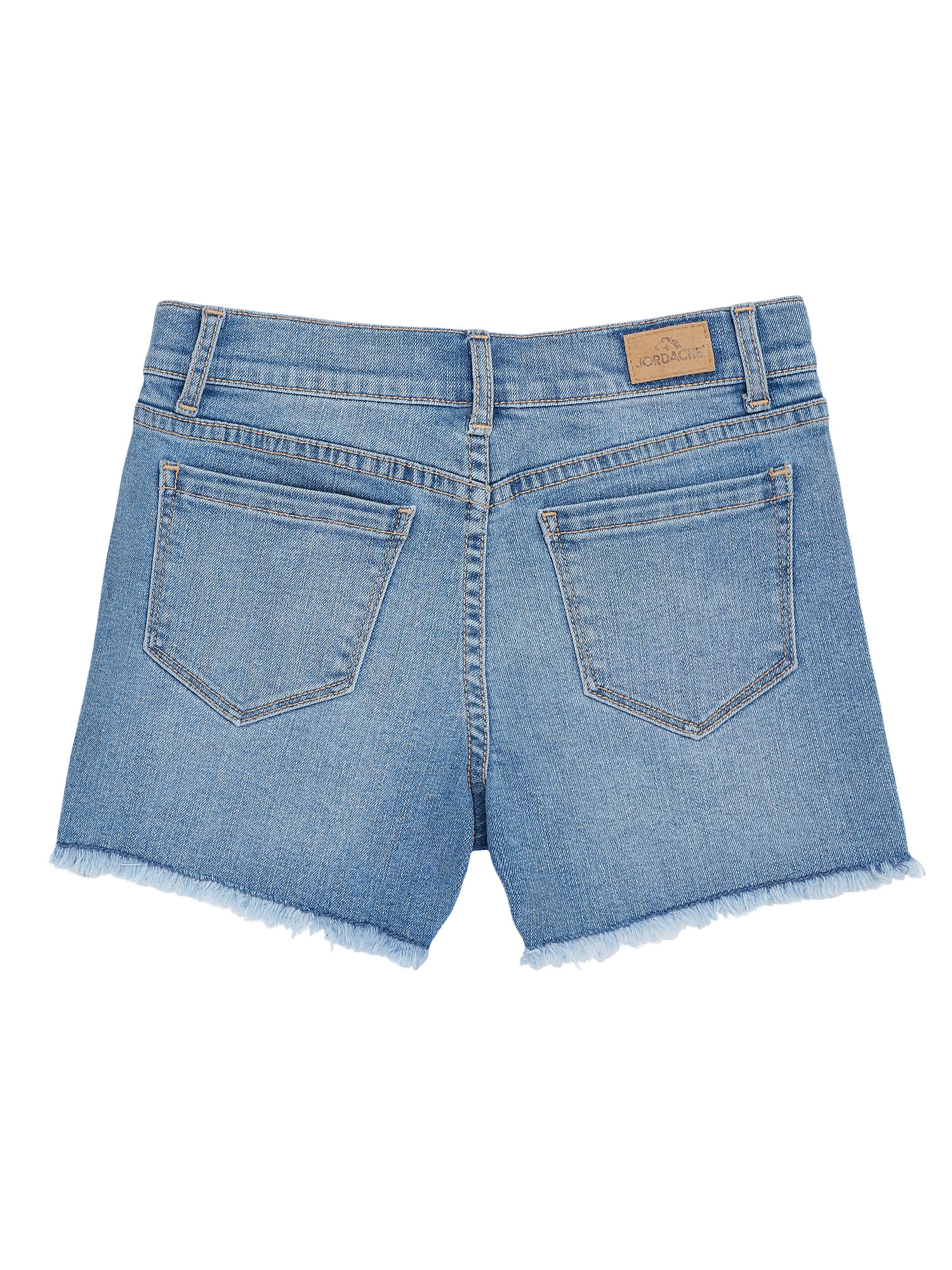 Jordache Girls Daisy Embroidered Denim Shorts, Sizes 4-18 & Plus ...