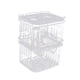 thumbnail image 4 of Methold Incubadora de incubación doble de alta transparencia, aislador de criadero, caja de aislamiento de cría, caja de criador de peces de acuario Piezas de acuario S Methold PT0105-01B, 4 of 6